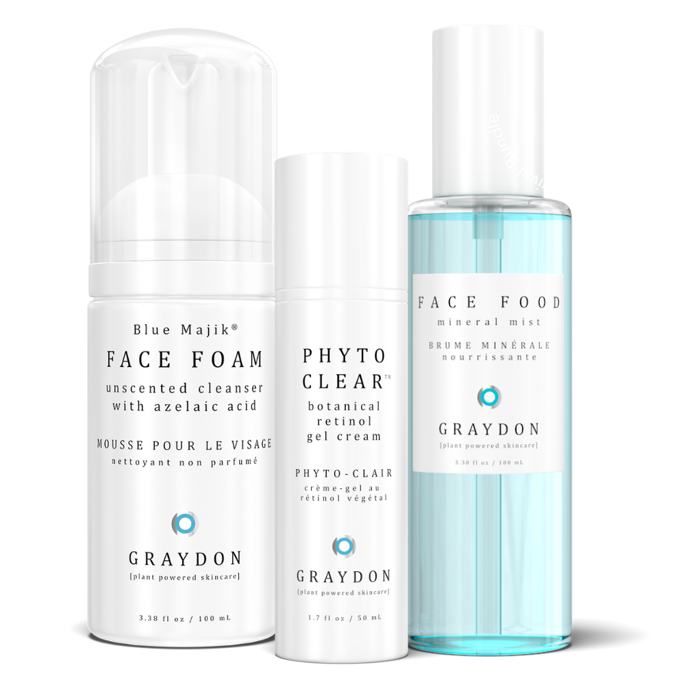 Face Foam, Phyto Clear and Face Food together 