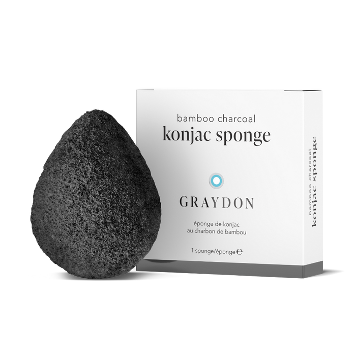 Bamboo Charcoal sponge with it's box 