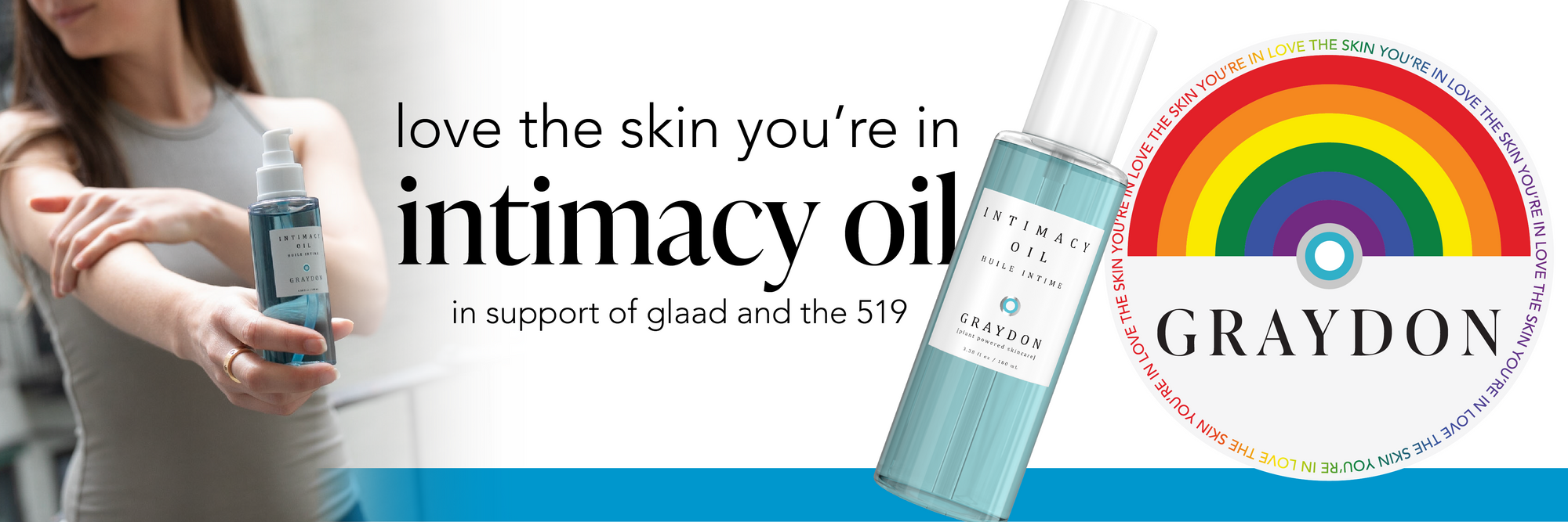 love the skin you're in intimacy oil in support of glaad and the 519