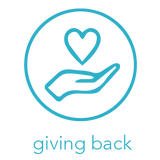 Giving back icon